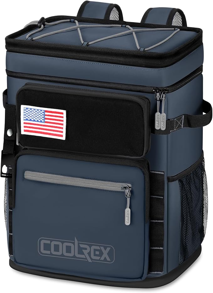 Large Backpack Cooler 36 Can Cooler Backpack with 2 Insulated Compartments Leak Proof Waterproof Travel Backpack, Camping Beach Picnic Lunch Thermal Bag for Women and Men