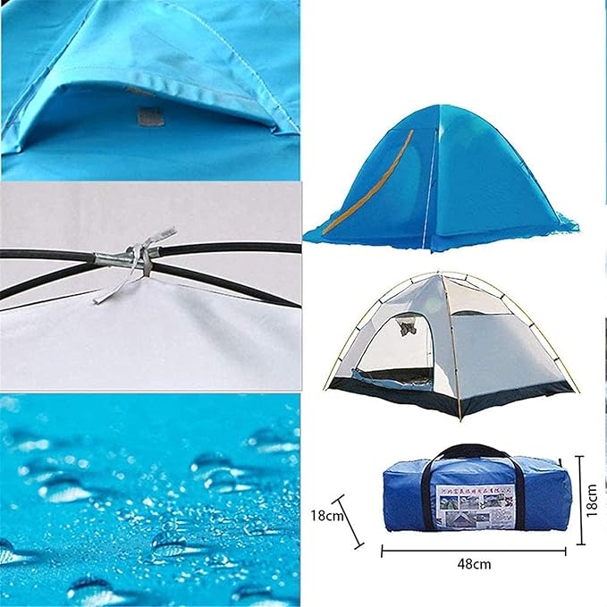 Products Tents for Camping Tent Season 4 Dome Tent Stand-Alone Wind and Waterproof Hiking Camping Backpack Mountaineering Tent Portable Design for Backpacking Fishing