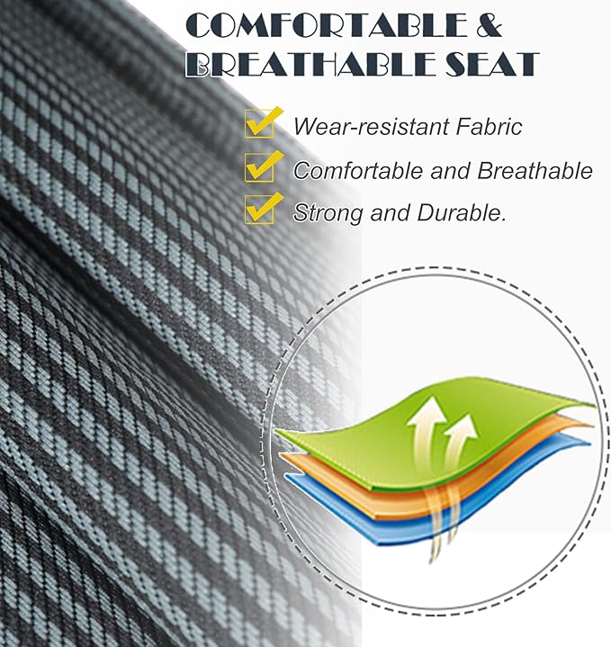 ABORON Camping Cot for Adults, Folding Sleeping Cot with Mattress, 500 lb Capacity Heavy Duty Outdoor Folding Sleeping Bed, Portable Cot Bed for Camping, Indoor Guest Use, Home & Travel