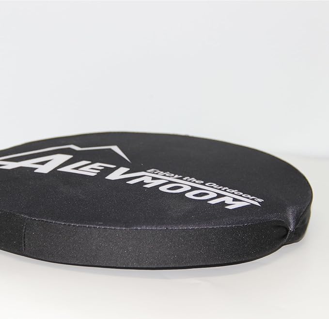 Thick Seat Cushion for 17.7" Telescopic Stools (Exclude Stool), D 9.8"(25cm) Chair Pads with Soft Foam and Three Pegs Fit in Round Collapsible Folding Stools (Cushion Only) Pads with Elastic Strap