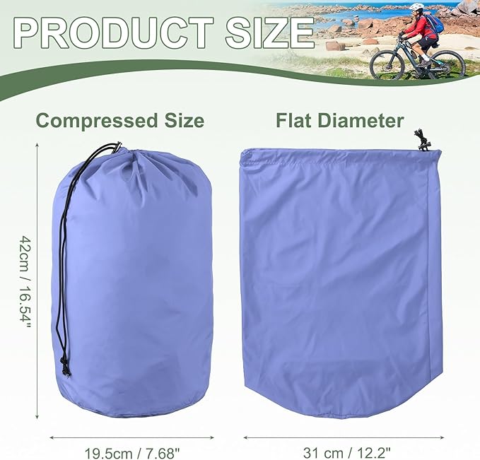 Stuff Sack, Sleeping Bag Storage Sack, Waterproof Outdoor Storage Ultralight Portable Drawstring Storage Bag