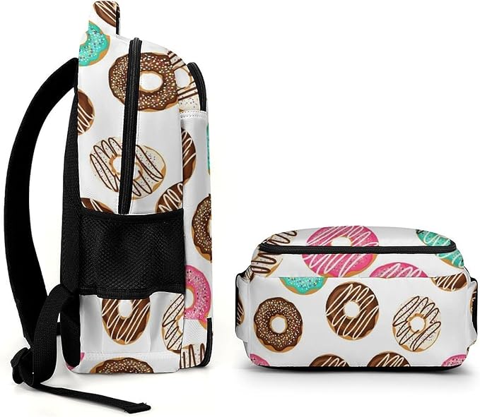 Carry On Anti Theft Laptop Backpack Sweet Donut, Large Sturdy Travel Bag with Multi Compartments for Business Weekender Hiking
