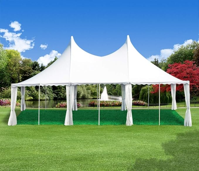 House, Home and More Outdoor Turf Rug - Green - 8 Feet X 12 Feet