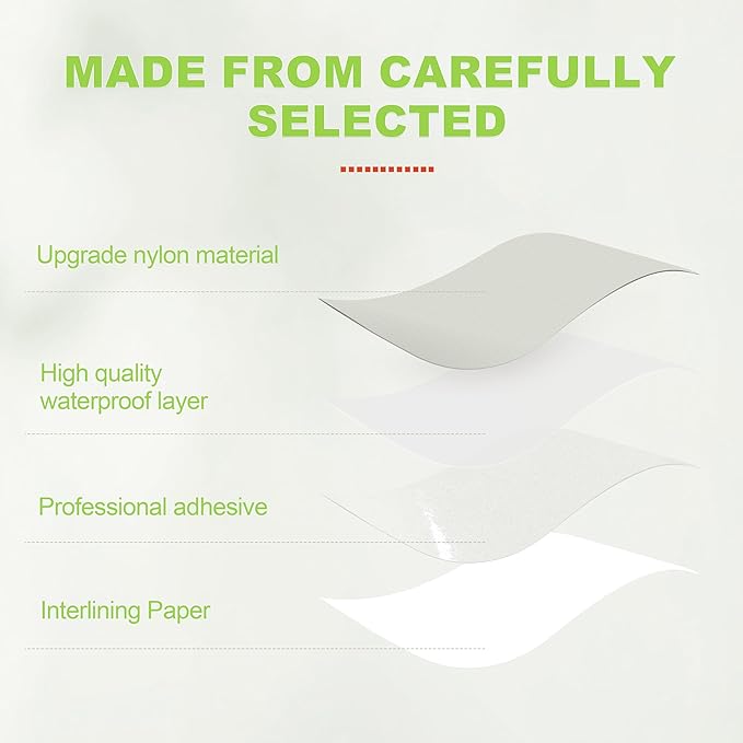 7x9in Nylon Repair Patch，Tent Repair Kit，Self Adhesive Waterproof Fabric Repair Tape for Tent, Umbrella, Sleeping Bag, Down Jackets,Knapsack.（Light Gray,6ps）