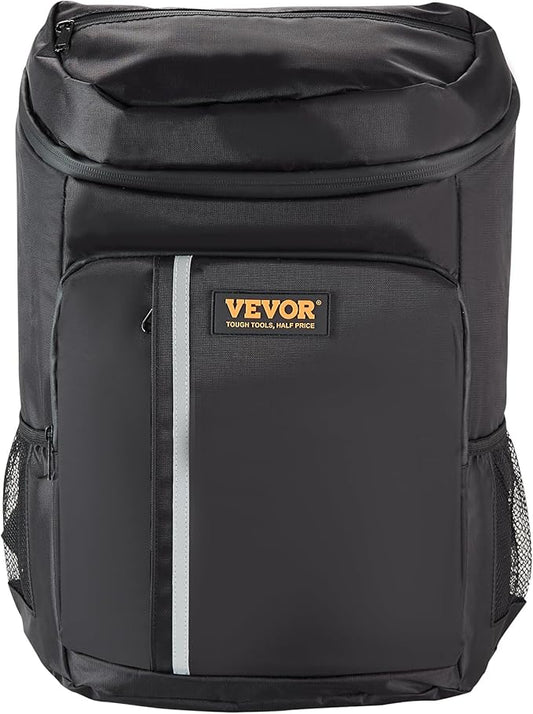 VEVOR Cooler Backpack, 28 Cans Backpack Cooler Leakproof, Waterproof Insulated Backpack Cooler, Lightweight Beach Cooler Bag with Shoulder Padding and Mesh Pocket for Hiking, Camping, BBQ