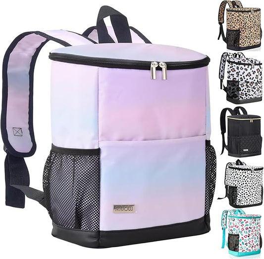 Wolka Cooler Backpack 30 Cans,Portable Backpack Coolers Insulated Leak Proof,Waterproof Soft Sided Cooler Bag for Travel,Beach,Camping,Picnic,Lunch Backpack for Women (Dream Cloud)