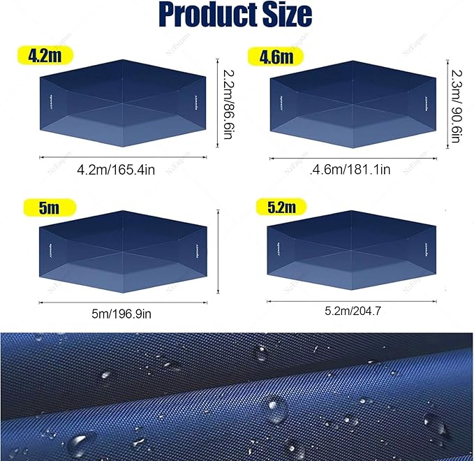 Portable Automatic Car Cover Umbrella, Outdoor Car Tent, Remote Control Car Roof Top Canopy, Car Shelter Sunshade, Universal Auto Protection Grey-5m