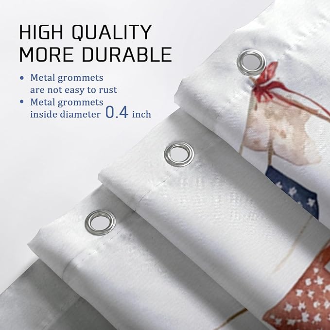 Camping Shower Curtain, Watercolor Peach Tent and Campfire Bath Curtain for Bathroom Decor, Summer Outdoor Rustic Bohemian Waterproof Fabric Shower Curtain Set with Hooks 72x78 Inch