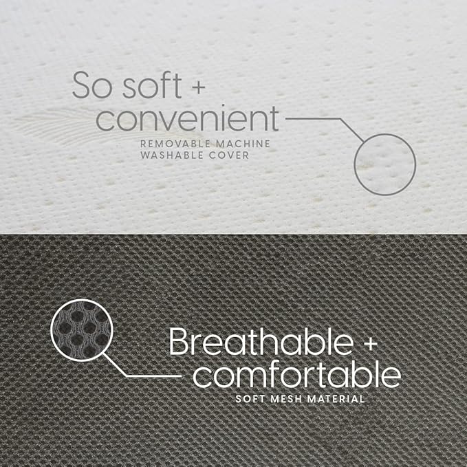 Milliard Trifold Mattress, Full Size, 6 inch, Portable Foldable Mattress Full with Memory Foam & Washable Cover, Tri-Folding Floor Bed, Camping, Fold Up Guest Bed, RV Travel, Sleepovers, 75" x 52"