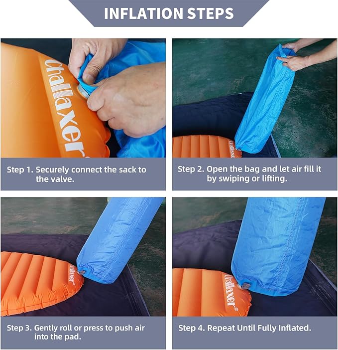 Ultralight Sleeping Pad for Camping, 74.8"x23.2" Camping Mat with Pump Sack Inflatable Sleeping Pads Compact for Camping Backpacking Hiking Traveling Tent