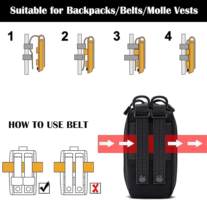 ifak Pouch Small Molle First aid Bag Empty Trauma Medical Bag Tactical Belt Pouch