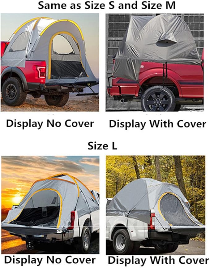 Camping Tent,Truck Car Tents Waterproof & Windproof Truck Bed Tent for Outdoor Self-drivingTour Camping - Easy to Assemble & Carry Bag Included Hopeful