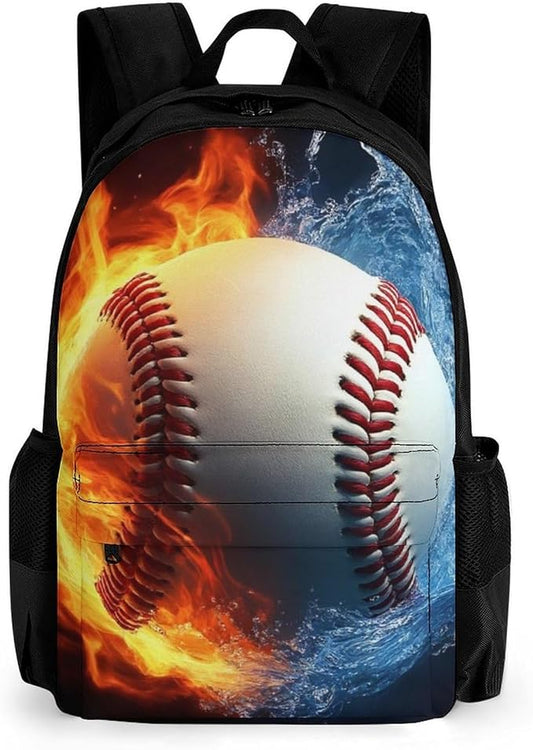 Supdreamc Lightweight Daypack Bookbag for Trekking Business Walking Cycling, Big Capacity Anti-Theft Multipurpose Carry On Bag, Baseball Sports Business Computer Bag