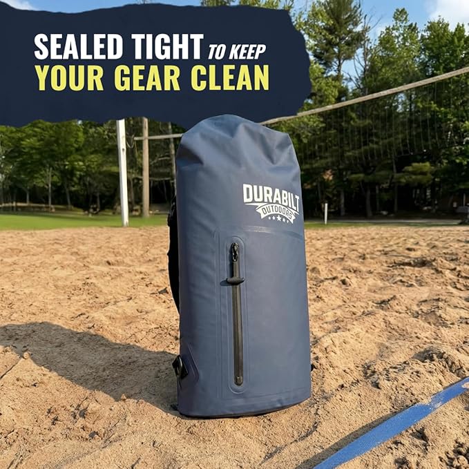 20L Waterproof Cooler Roll Top Backpack Sack, Heavy-Duty Soft Insulated Bag Doubles as Dry Bag, Holds 24 Cans...14+ with ice, Ideal for Boating, Fishing, Kayaking, Hiking, Beach, Camping