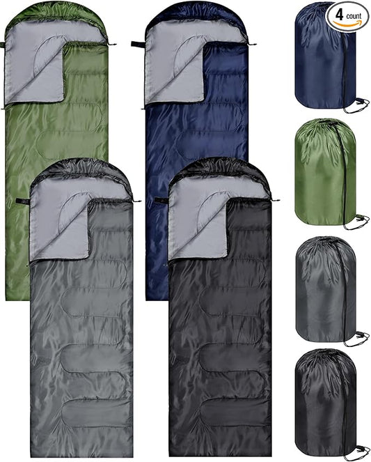 Tudomro 2 Pcs Camping Sleeping Bag for Adults, Lightweight Packable Waterproof Camping Gear Equipment to Keep Warm for Spring Summer Fall Indoor Outdoor Backpacking Hiking Travel