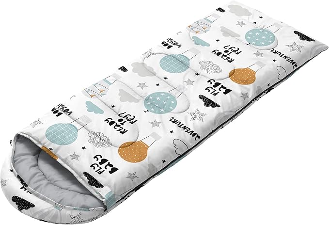 Kids Sleeping Bag for Boys and Girls,Monster Alien Print-Lightweight Warm Portable Outdoor Indoor-Waterproof Cold Weather Resistant Sleeping Bag for Camping Hiking