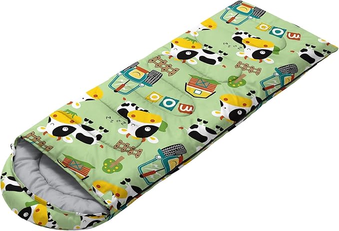 Kids Sleeping Bag for Boys and Girls,Monster Alien Print-Lightweight Warm Portable Outdoor Indoor-Waterproof Cold Weather Resistant Sleeping Bag for Camping Hiking