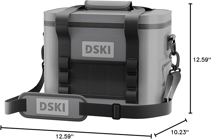 34 Can Soft Cooler Soft Ice Bag Deep Freeze Cooler Ice Chest Collapsible Leak-Proof for Beach Coolers Travel Cooler for Camping, Kayaking, Fishing