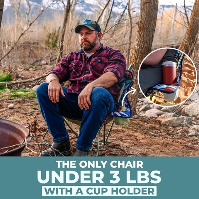 GRAND TRUNK Stonefly Chair | Ultralight & Packable Chair with Comfort Features (BluuNile)