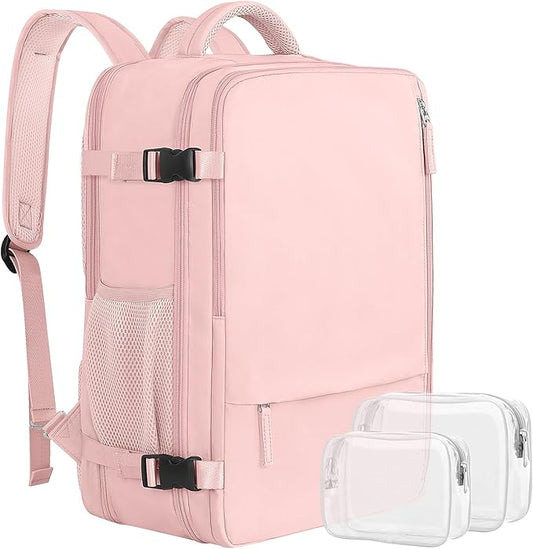 Large Travel Backpack for Women, 40L Carry On Backpack, 17 Inch Laptop Waterproof Backpack, College Bookbag, Backpack for Women, as Person Item Flight Approved