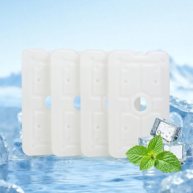 Ice Packs for Coolers Beach; Camping; Cooler Accessories Slim Long-Lasting Reusable Ice Pack for Lunch Boxes Keeping Food Drinks Cool
