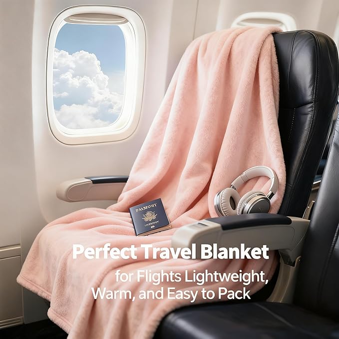 SNZ Cozy Wearable Blanket for Women & Men - 60"x33" Fleece Poncho, Warm Office Chair Lap Blanket, Travel, Camping & Home Wrap - Comfy Poncho Throw - Gift for Mom, Elderly