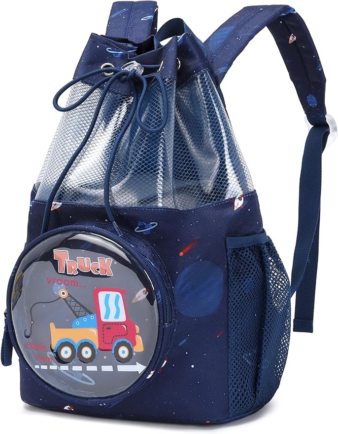 mygreen Drawstring Backpack Gym Cinch Bag for Swim Beach Sports Waterproof for Kids | for Swim, Beach, Sports
