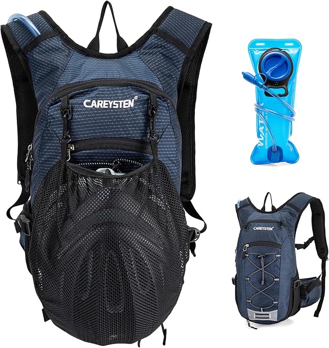 Hydration Backpack Cycling Backpack Women Running Backpack Water Backpack for Hiking Biking Backpack for Men Equipped with 2L Water Bag