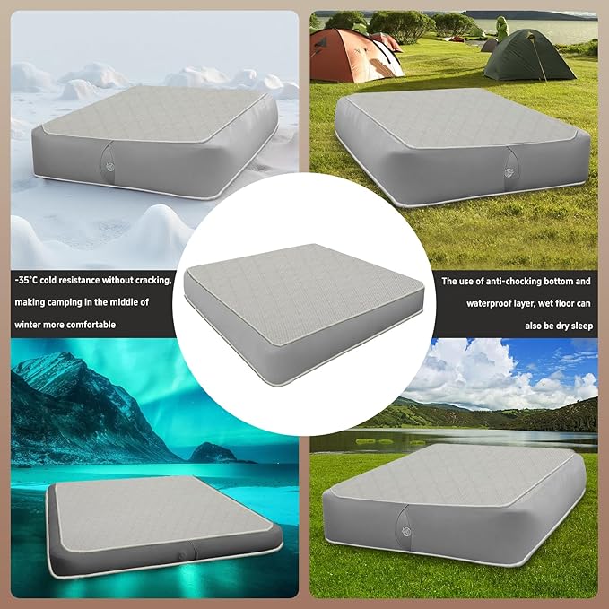 Portable TPU Wire-Drawn Inflatable Mattress - Quick Setup, Stable Sleep Surface, Indoor/Outdoor, Ideal for Travel & Home