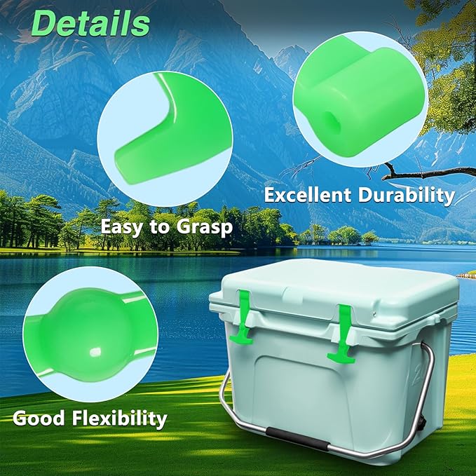2 Pack Lid Latches Replacements Hard Cooler Handle Grips