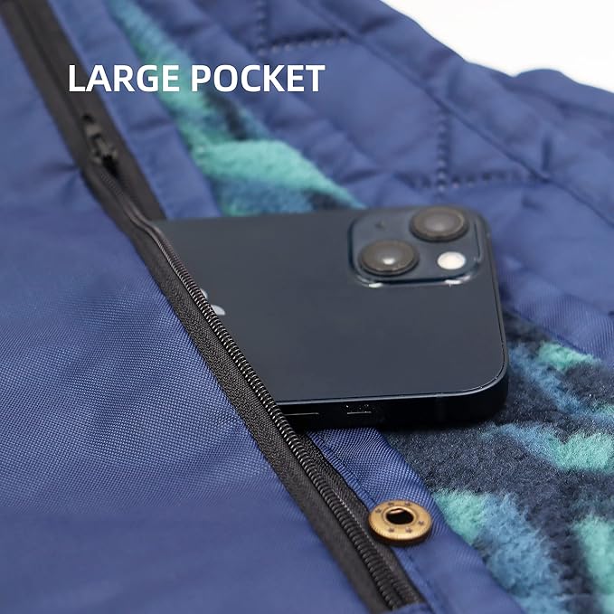 Outdoor Waterproof Blanket, Foldable Fleece Stadium Blanket for Outdoor Sports Event, Camping, Car, Pet, Picnics - Windproof, Wearable, Machine Washable 80" x 58" (Jungle)