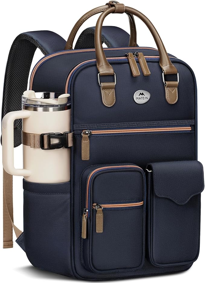 MATEIN Cooler Backpack, 26 Cans Insulated Lunch Backpack, Professional Back Pack for Women, Slim Business Executive Work Backpacks
