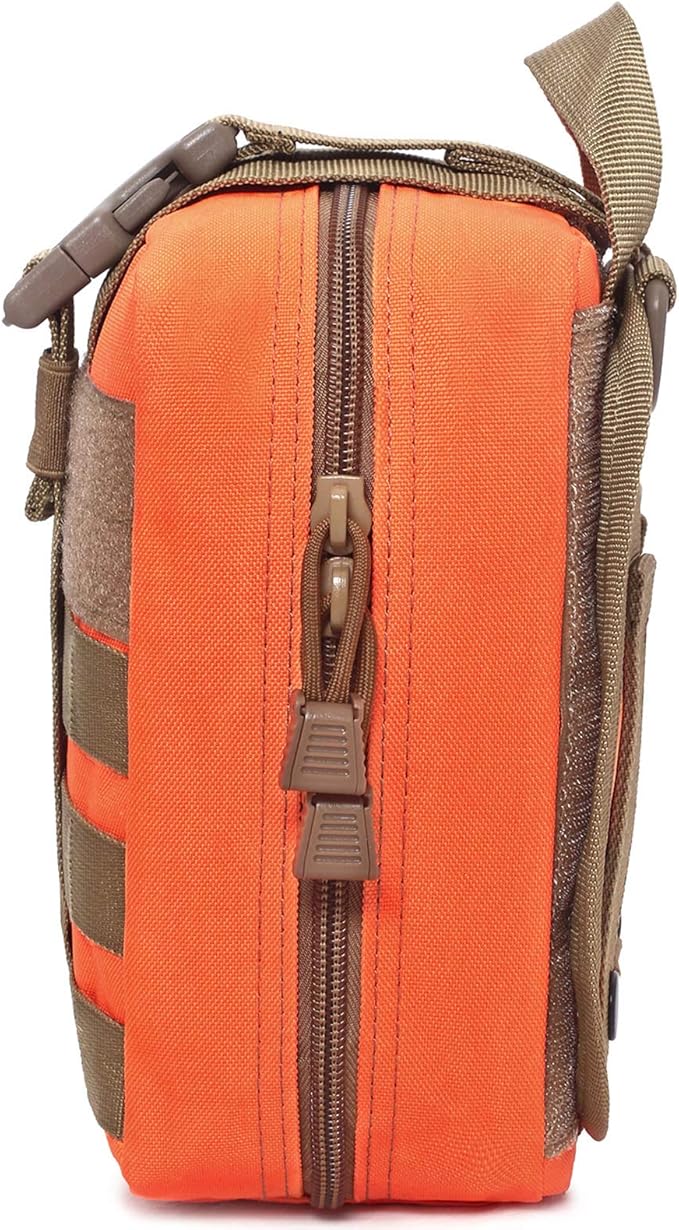 Molle Tactical Medical Pouch - Sturdy 600D Nylon Rip-Away EMT First Aid Bag (Bag Only)