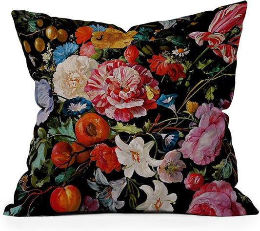 Society6 Night Garden XXXVI Throw Pillow Insert-Home Decor by Burcu Korkmazyurek, 18" x 18"