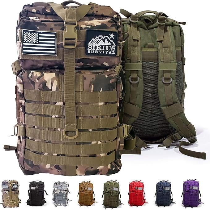 50L Expeditionary Tactical Backpack - Large Molle Bag
