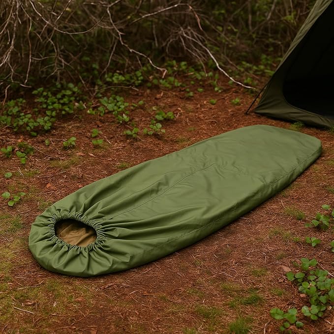 MT Military Nanovee Bivy Cover – Lightweight Army Modular Sleeping Bag System Shell, Summer Sleeping Gear or Layered Cold Weather Protection
