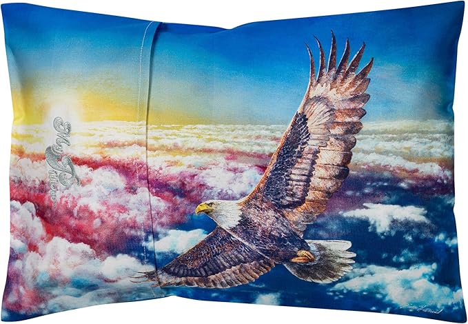 MyPillow Multi-Use Travel Pillow Compact Pillow for On-The-Go Comfort and Sleeping, Portable, Compact, Washable Pillow for Adult and Kids Neck Support [Land of The Free]