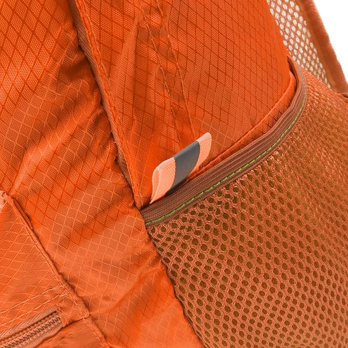 25L Backpack Packable Foldable Ultra Lightweight Water Resistant Durable Camping Travel Hiking Daypack for Men Women (Orange)