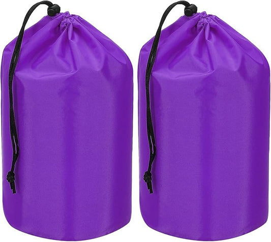 PATIKIL Stuff Sack, Waterproof Outdoor Storage Sack Portable Drawstring Dust Flap Bag Lightweight Sleeping Bag for Camping Hiking Travel