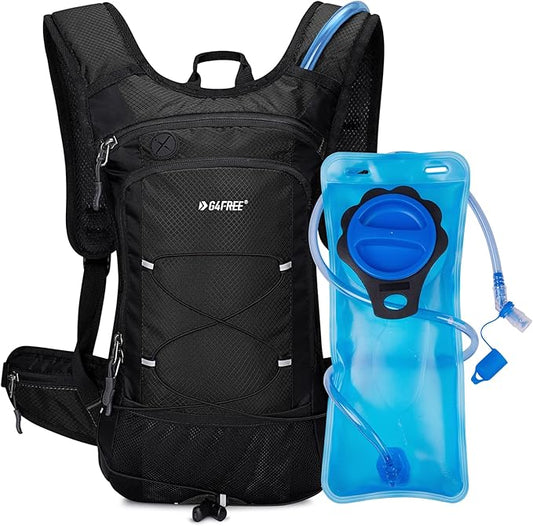 G4Free Insulated Hydration Backpack Pack with 2L BPA Free Bladder for Outdoor Running Hiking Cycling Camping
