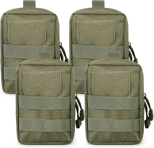 Gogoku 4-Pack Molle Pouch Tactical Molle Pouches Compact Utility EDC Waist Bag Pack