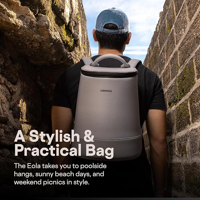 Corkcicle EOLA Cooler Backpack, Waterproof and Leak Proof Insulated Bag, Perfect for Wine, Beer, and Ice Packs