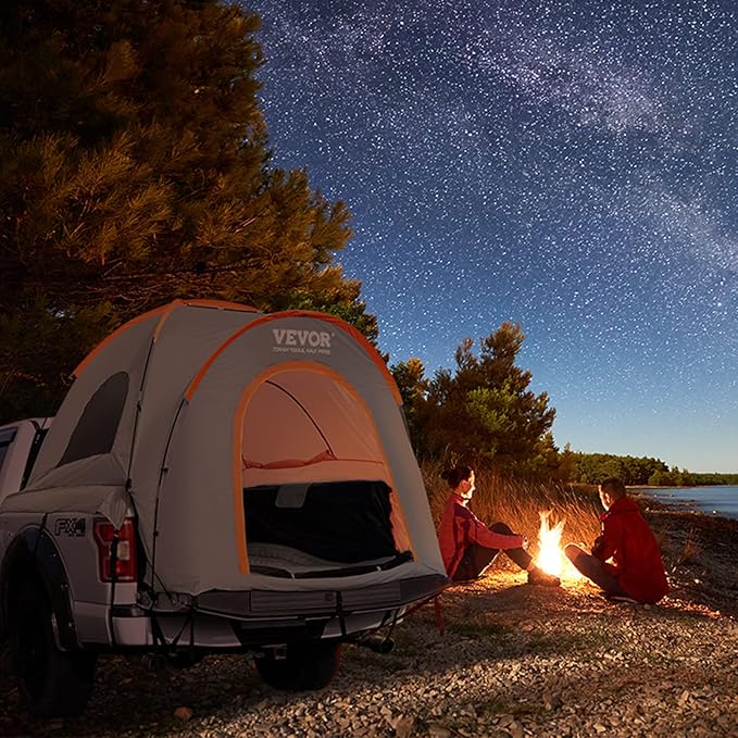 VEVOR SUV and Pickup Truck Camping Tents, Waterproof Double Layer Design with Carry Bag, Accommodates 2-9 Persons for Outdoor Activities