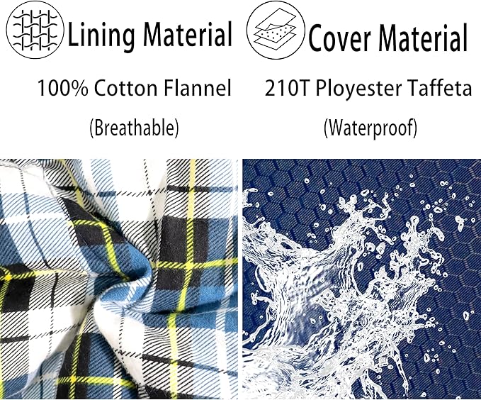 Cold Weather Sleeping Bag 100% Cotton Flannel XXL for Adults Big and Tall,Free Compression Sack