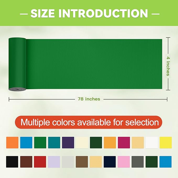 4x78in Nylon Repair Tape，Tent Repair Kit，Self Adhesive Waterproof Fabric Repair Tape for Tent, Umbrella, Sleeping Bag, Down Jackets,Knapsack.（Green）