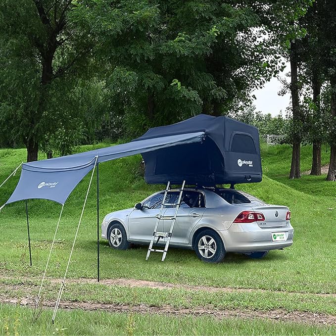 UNISTRENGH Waterproof Inflatable Car Rooftop Tent Lightweight Portable Family Outdoor Camping Roof Top Tent for SUV, Jeep Cars