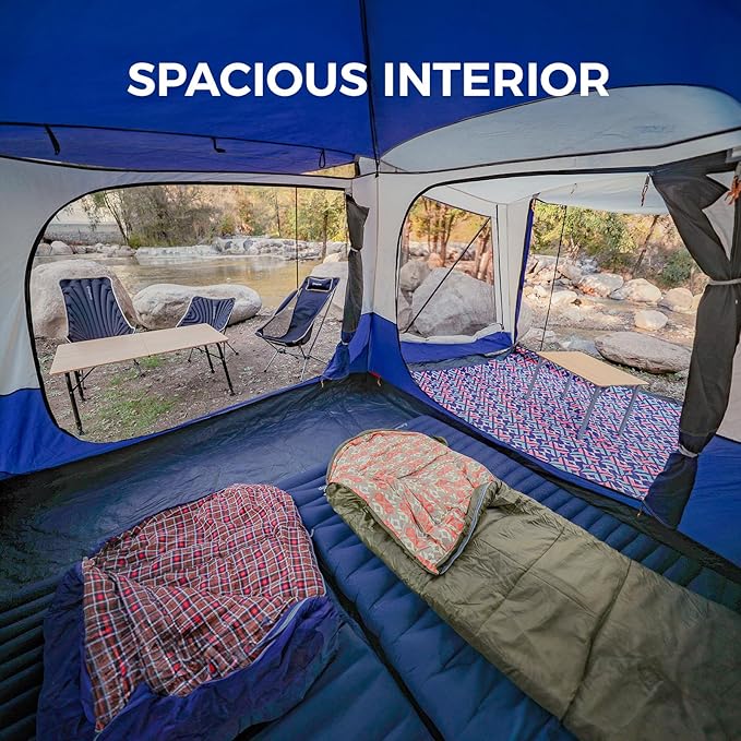 KingCamp SUV Tent, Instant 6-8 Person Waterproof & Windproof Tailgate Car Camping Tent with Movie Screen for Family Camping & Outdoor Adventures