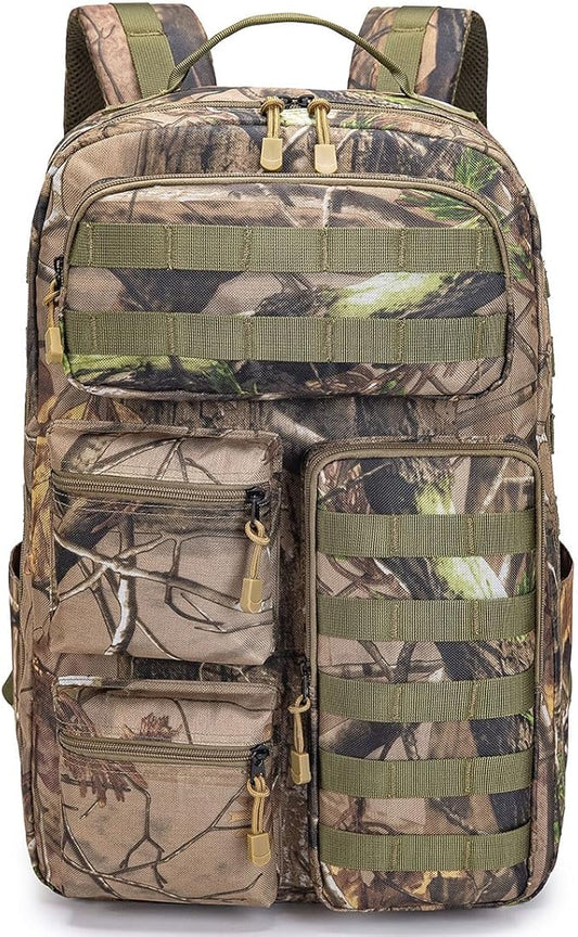 Tactical Camo Backpack for Men Women Waterproof Durable MOLLE Backpack Camping Hunting Emergency Preparedness
