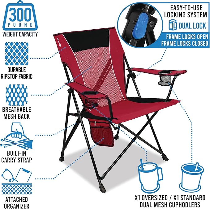 Kijaro Dual Lock Portable Camping Chairs