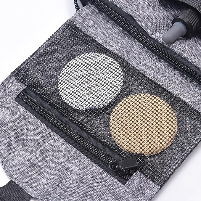 Travel toilet bag is used to store toiletries, with a large capacity storage hanging toilet bag (Gray)